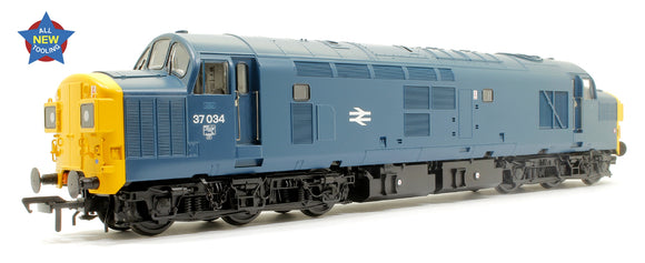 Class 37/0 Split Headcode 37034 BR Blue Diesel Locomotive