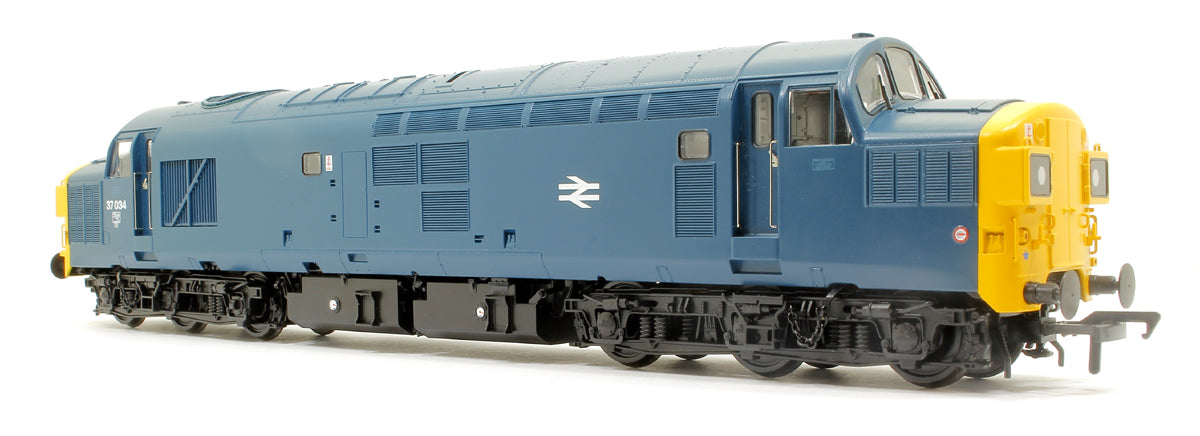 Class 37/0 Split Headcode 37034 BR Blue Diesel Locomotive (DCC Sound)