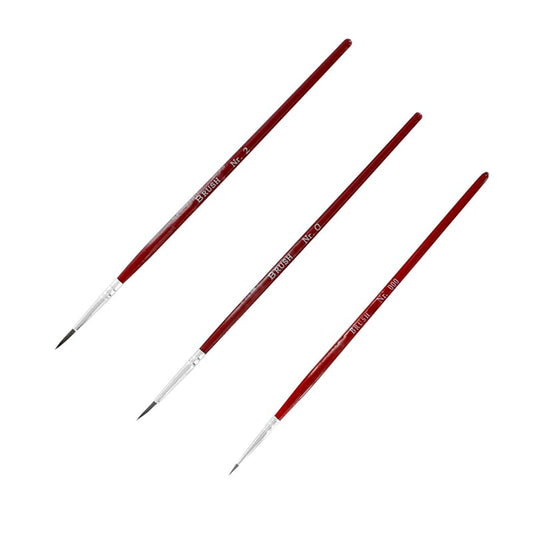 Three Paint Brushes (Sizes 000, 0 & 2)