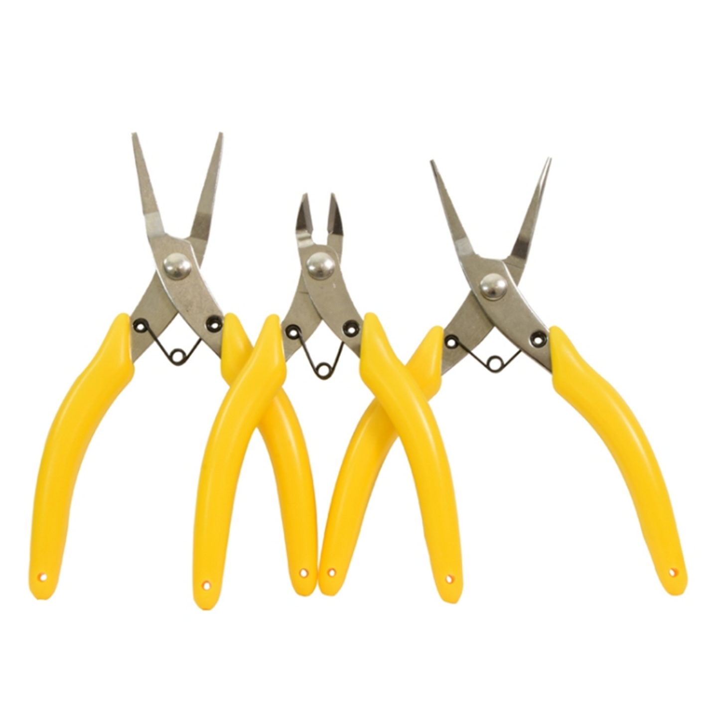 Modellers Pliers Set (3 Pieces - Snipe, Flat & Side Cutter)