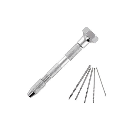 Swivel-top Pin Vice & Five Drill Bits