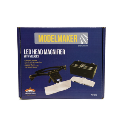 LED Head Magnifier with 5 Lenses