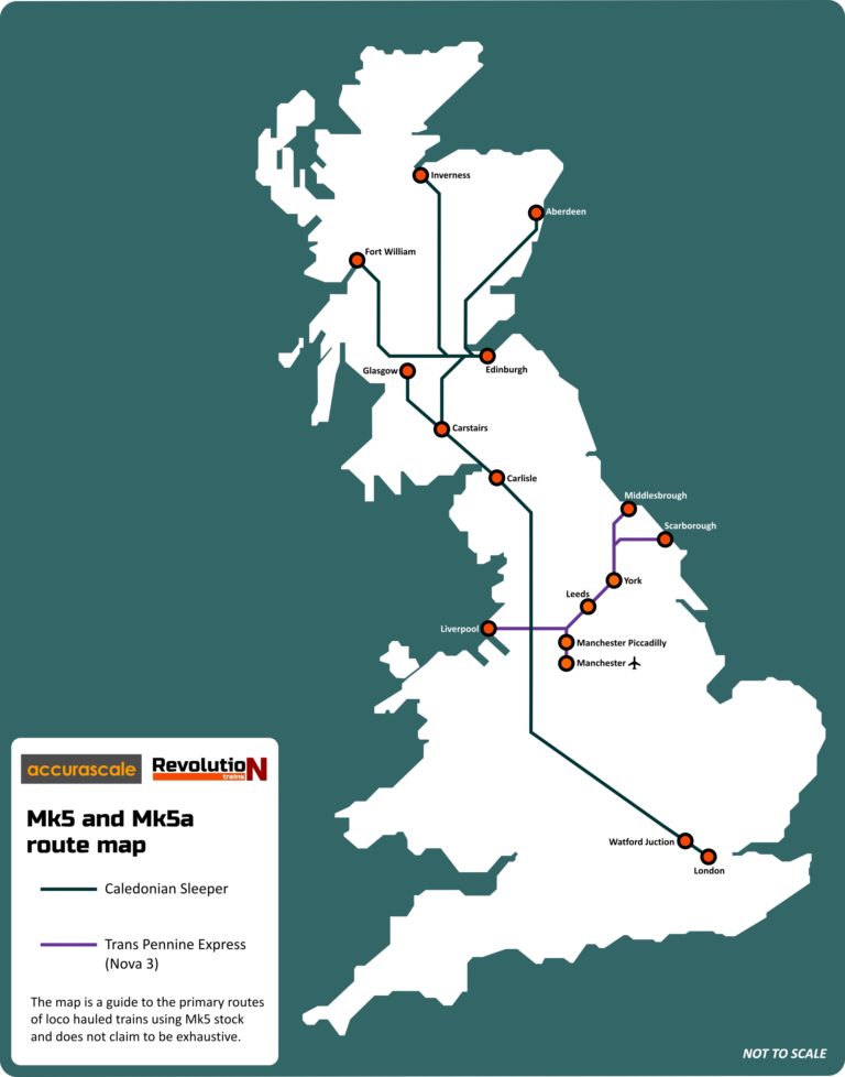 Caledonian Sleeper Mark 5 Lowlander pack 4: Edinburgh part 2 4-car pack