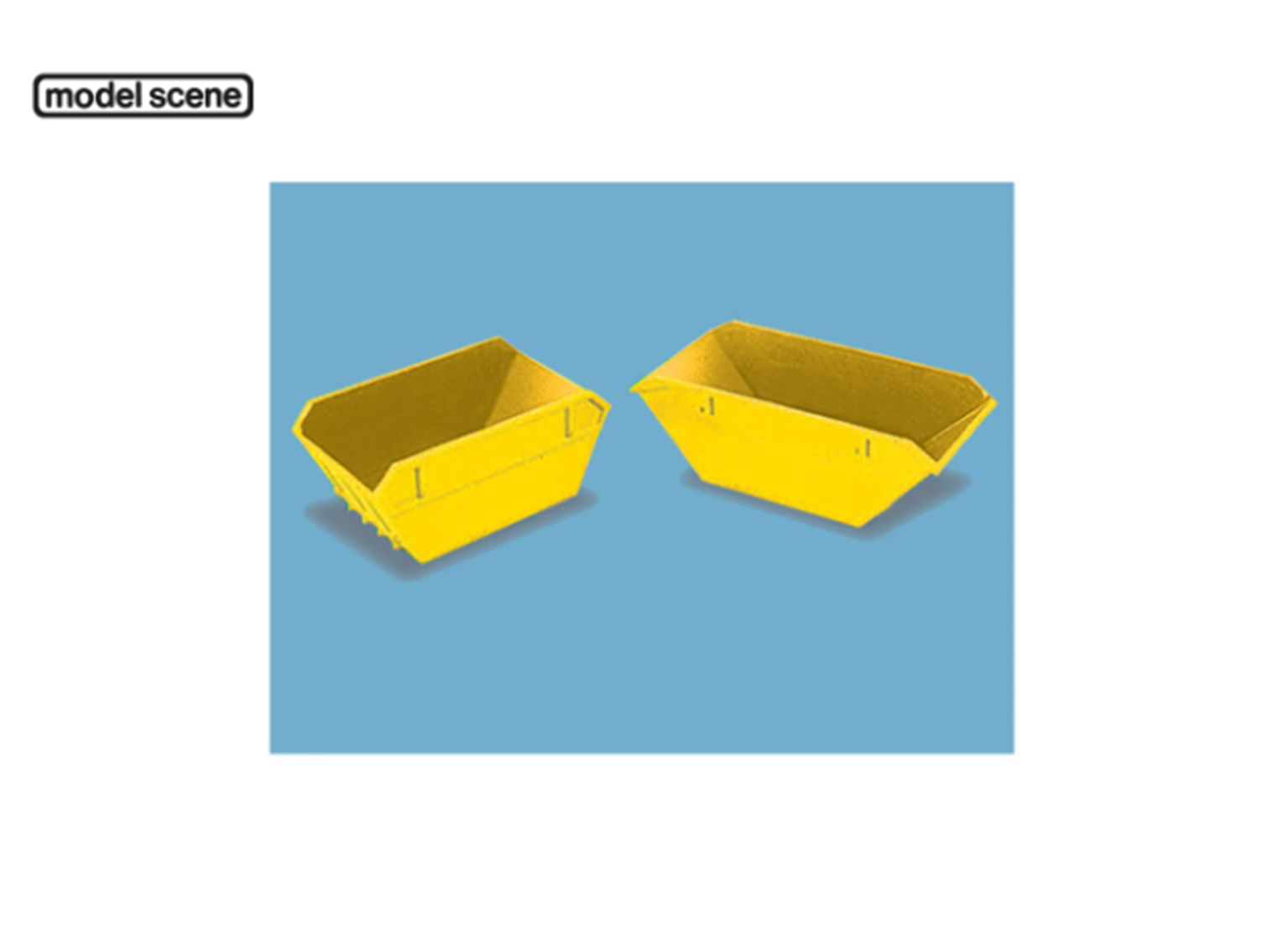 Modelscene 5088 Skips (large & small), yellow (no name)