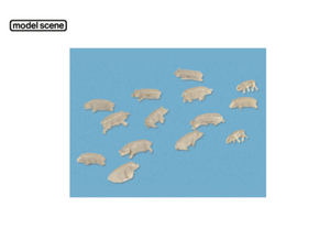 Modelscene 5176 Pigs  (12 pigs per pack)