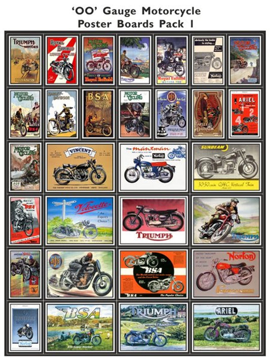 Motorcycle Poster Boards Pack 1