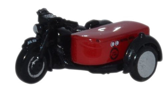 Oxford Diecast NBSA003 Motorbike/Sidecar Royal Mail