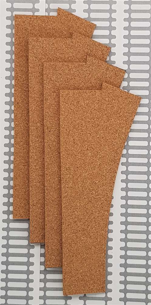 Cork track pre-cut - R/H Standard Point - Pack of 4