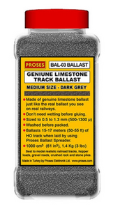 1.4 Kg (3 lbs) Authentic Limestone Ballast O Scale (Dark Grey)