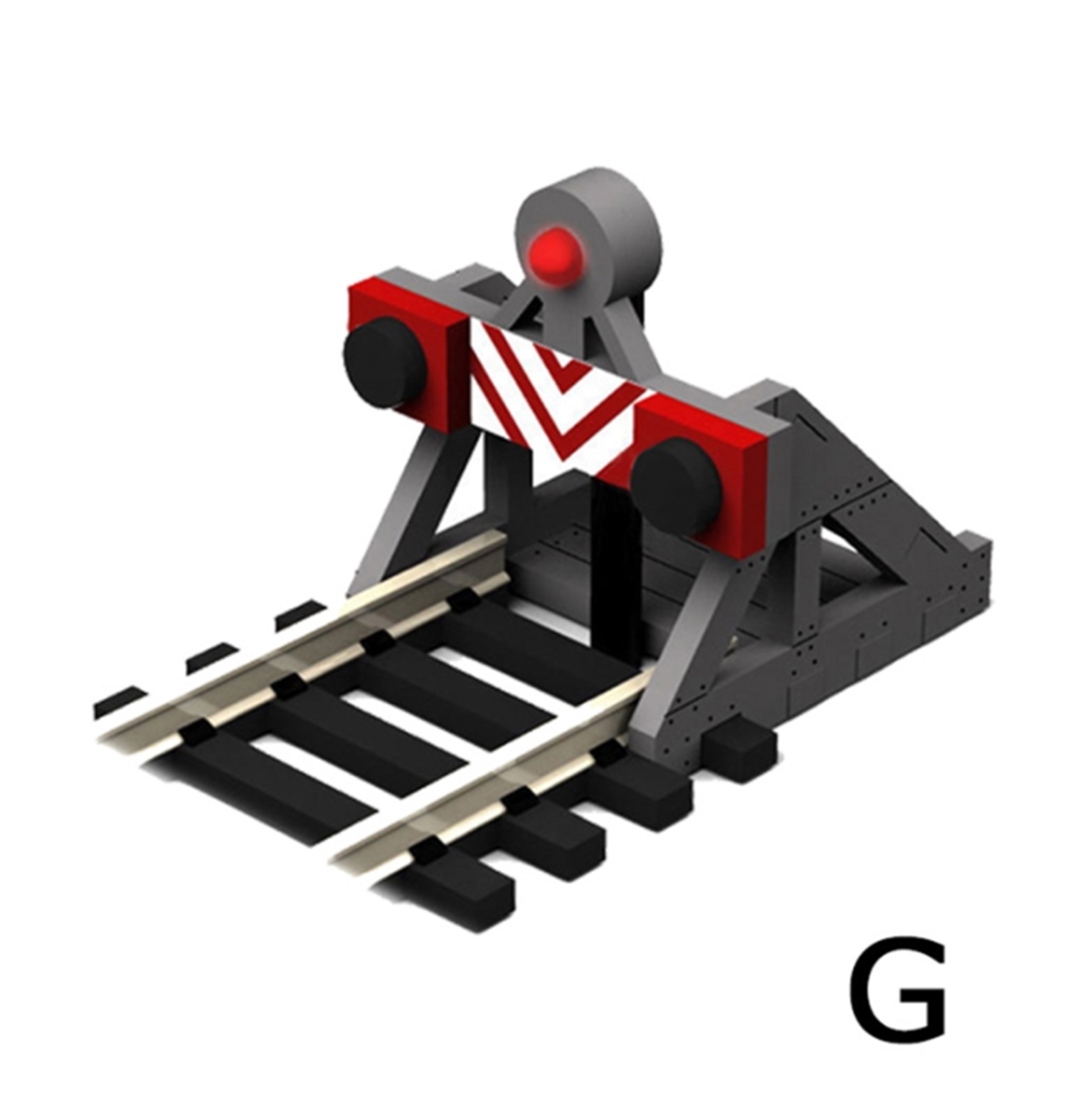G Scale Buffer Stop w/Light (2 pcs)