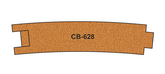 10 X Pre-Cut Cork Bed for R628 Curve Track