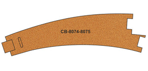 10 X Pre-Cut Cork Bed for R8074-8075 Curve Points