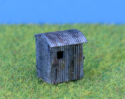 PDB511 P&D Marsh N Gauge Corrugated Lamp Hut - UNPAINTED