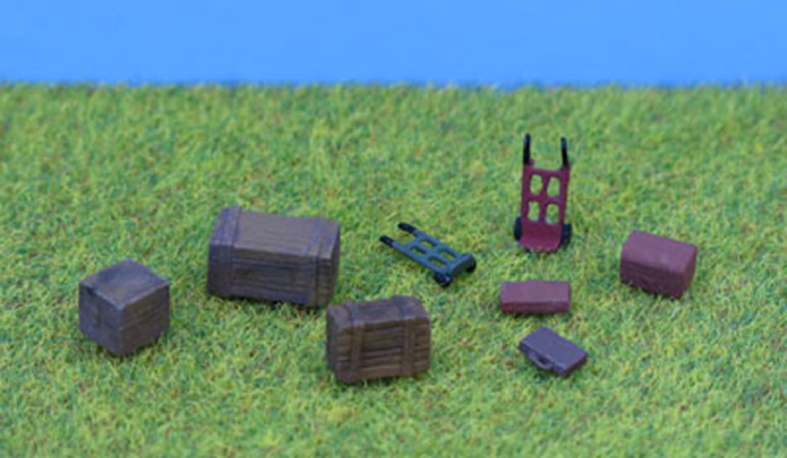  PDB61 P&D Marsh N Gauge Sack Trucks, Luggage & Packing Cases  - Unpainted