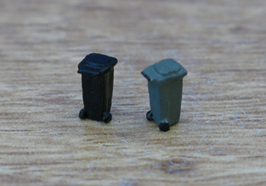 PDC36A P&D Marsh N Gauge Wheelie Bins - UNPAINTED