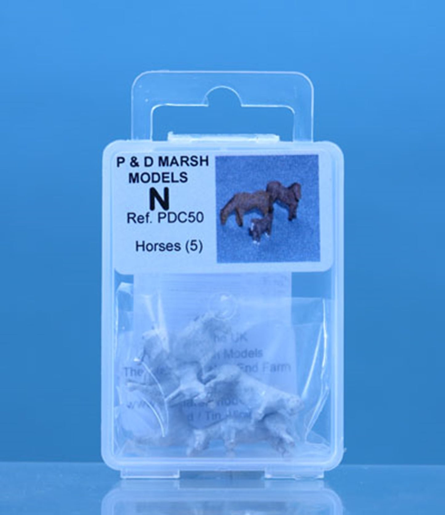 N Gauge Horses  - UNPAINTED