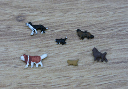 PDC55 P&D Marsh N Gauge Cats & Dogs  - UNPAINTED