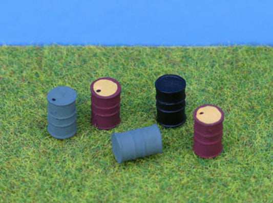 PDPW124 P&D Marsh OO Gauge Oil Drums  - UNPAINTED