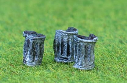 PDPW250 P&D Marsh OO Gauge Dustbins  - UNPAINTED