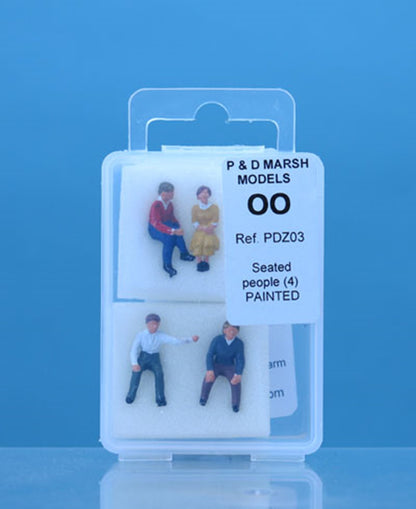 OO Gauge Painted Seated People