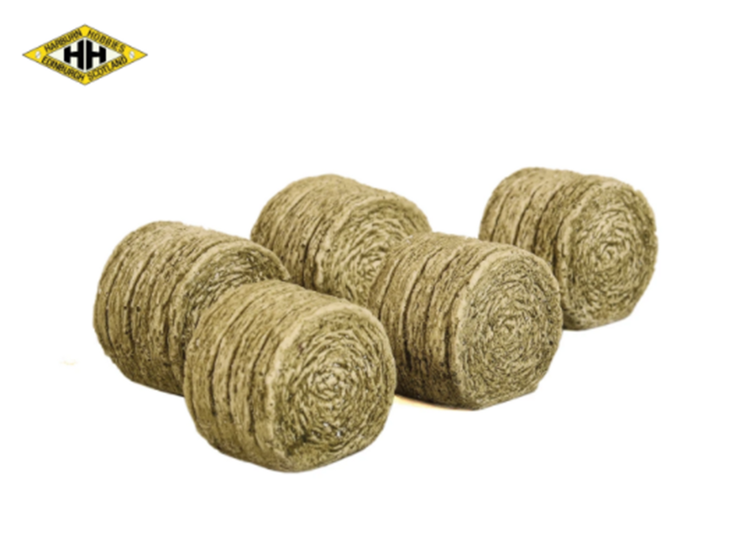 Five Round Hay Bales 