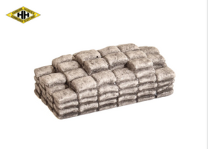 Layered Cement Bags (Grey)