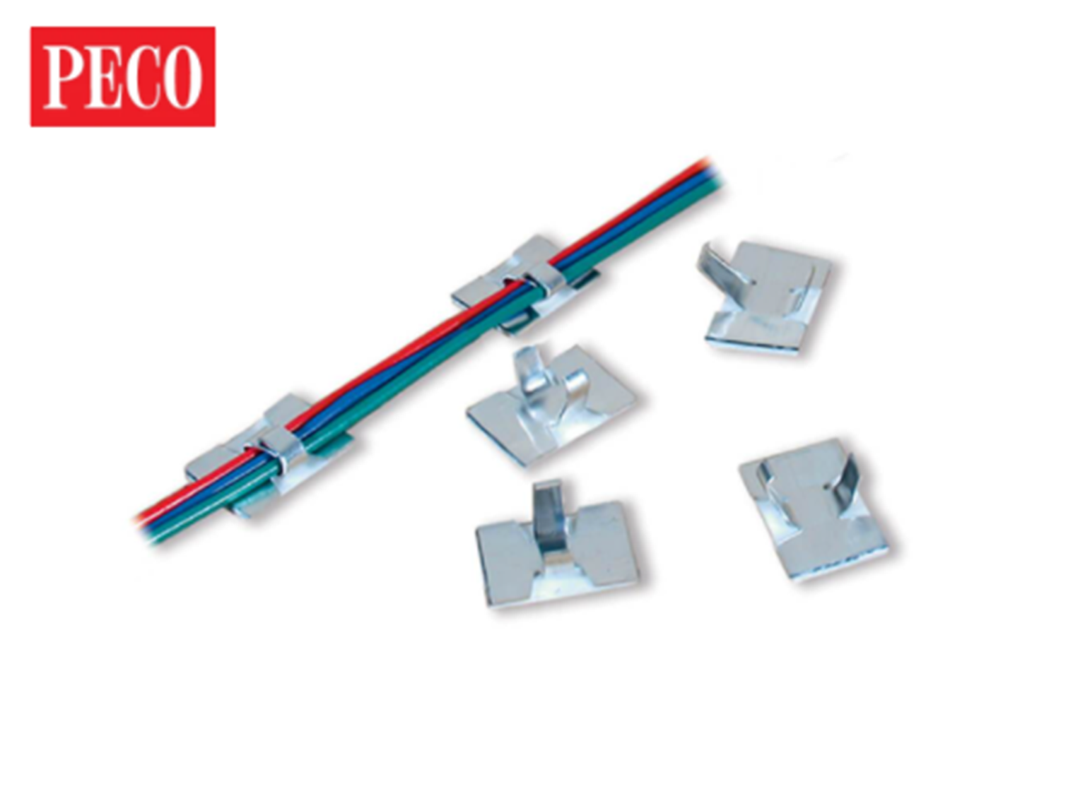 Peco PL37 PL37 Cable Clips (Self-adhesive) – Rails