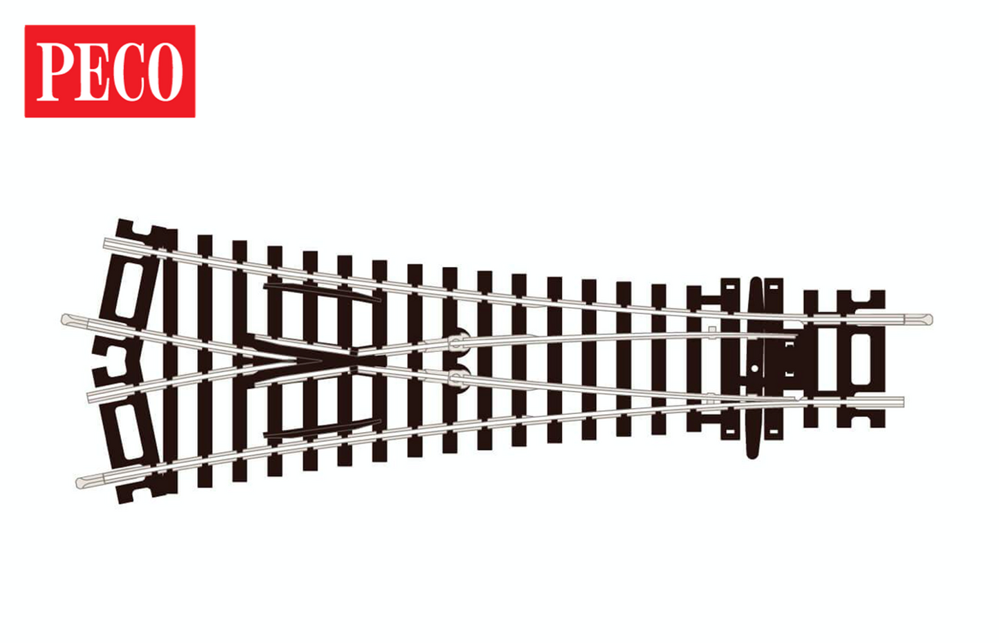 ST247 Setrack Medium Radius Y point with Insulfrog