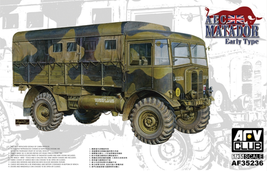 AEC Matador, Early, British Expeditionary Force 1940 Model Kit