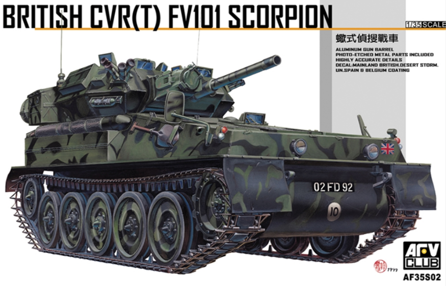 AFV Club PKAF35S02 CVR(T) FV101 Scorpion Model Kit