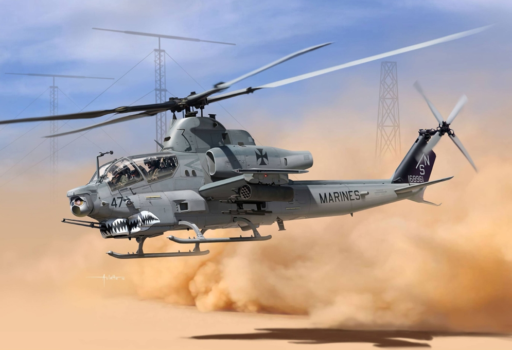 USMC AH-1Z Shark Mouth Model Kit