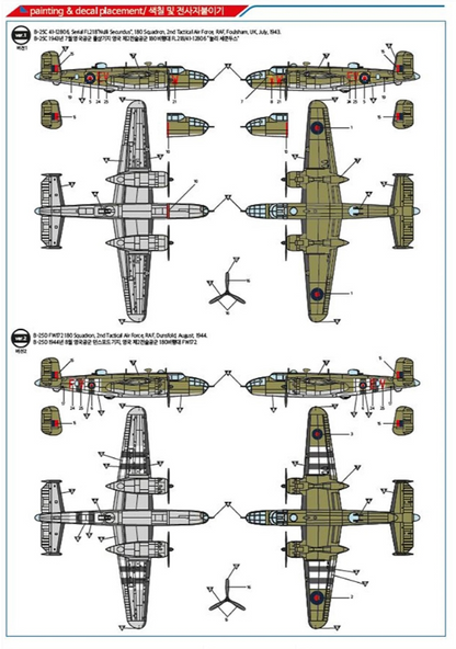 RAF B-25C/D "European Theatre" Model Kit