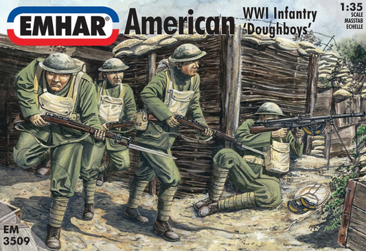 American WWI Infantry 'Doughboys' Model Kit