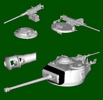 US M4A3E8 Sherman Easy Eight, WWII Medium Tank Early Model Kit