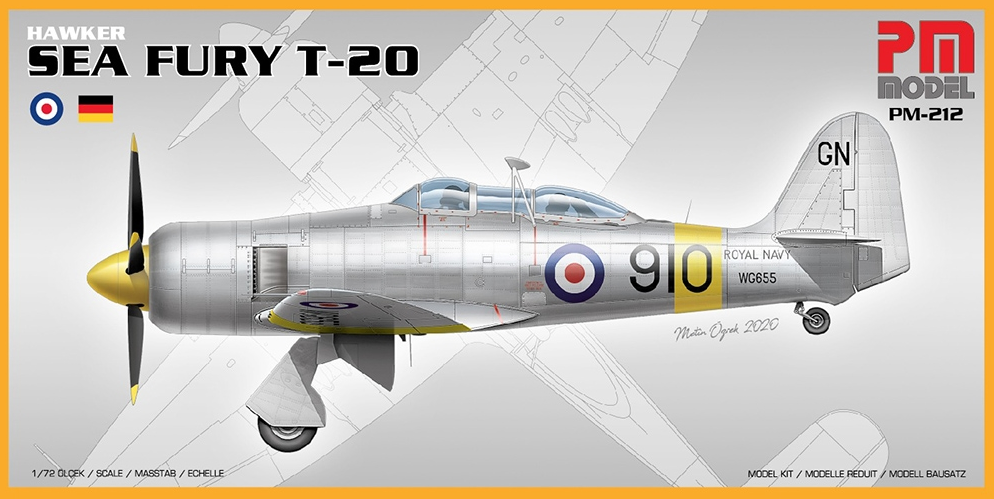 Hawker Sea Fury T-20 Model Kit