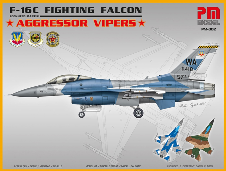 F-16C Fighting Falcon "Aggressor Vipers" Model Kit