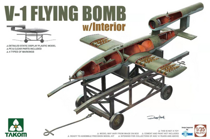 V-1 Flying Bomb w/ Interior Model Kit