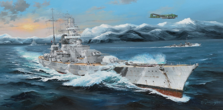 German Battleship Scharnhorst Model Kit