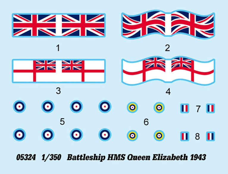 HMS Queen Elizabeth 1943 Model Kit