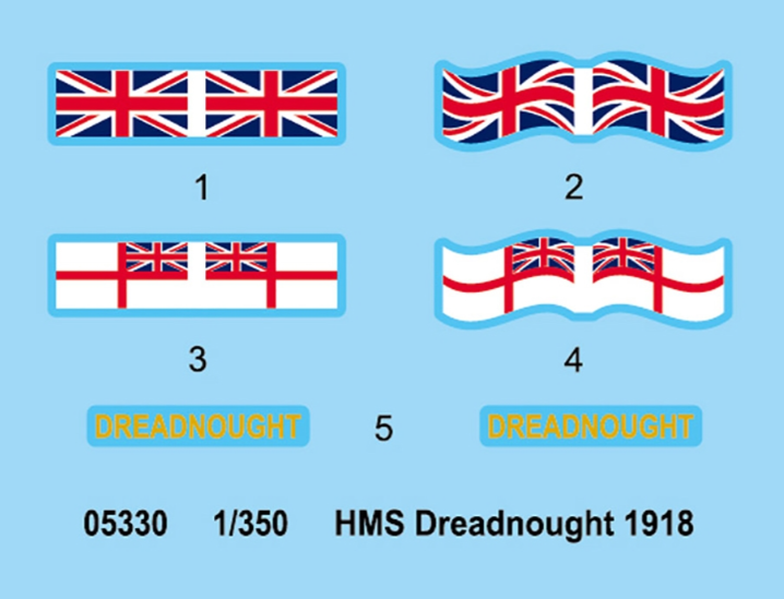 HMS Dreadnought 1918 Model Kit