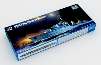 HMS Zulu Destroyer 1941 Model Kit