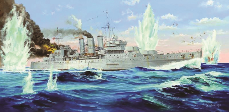 Trumpeter PKTM05353 HMS Cornwall Model Kit – Rails