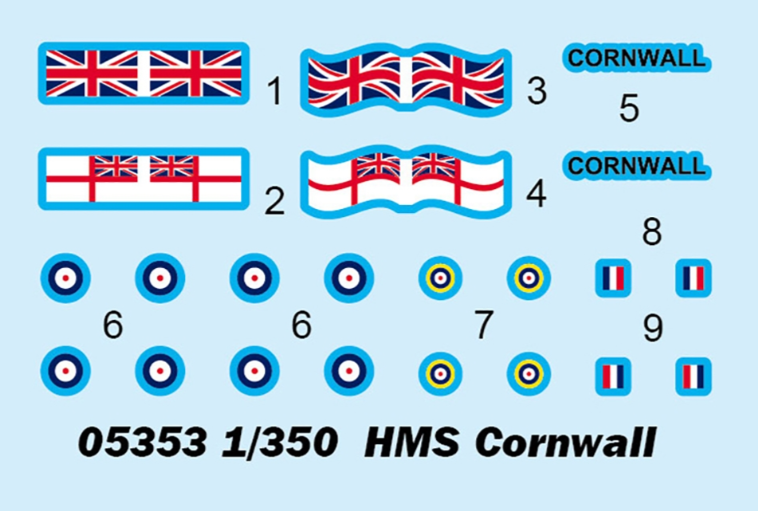 HMS Cornwall Model Kit