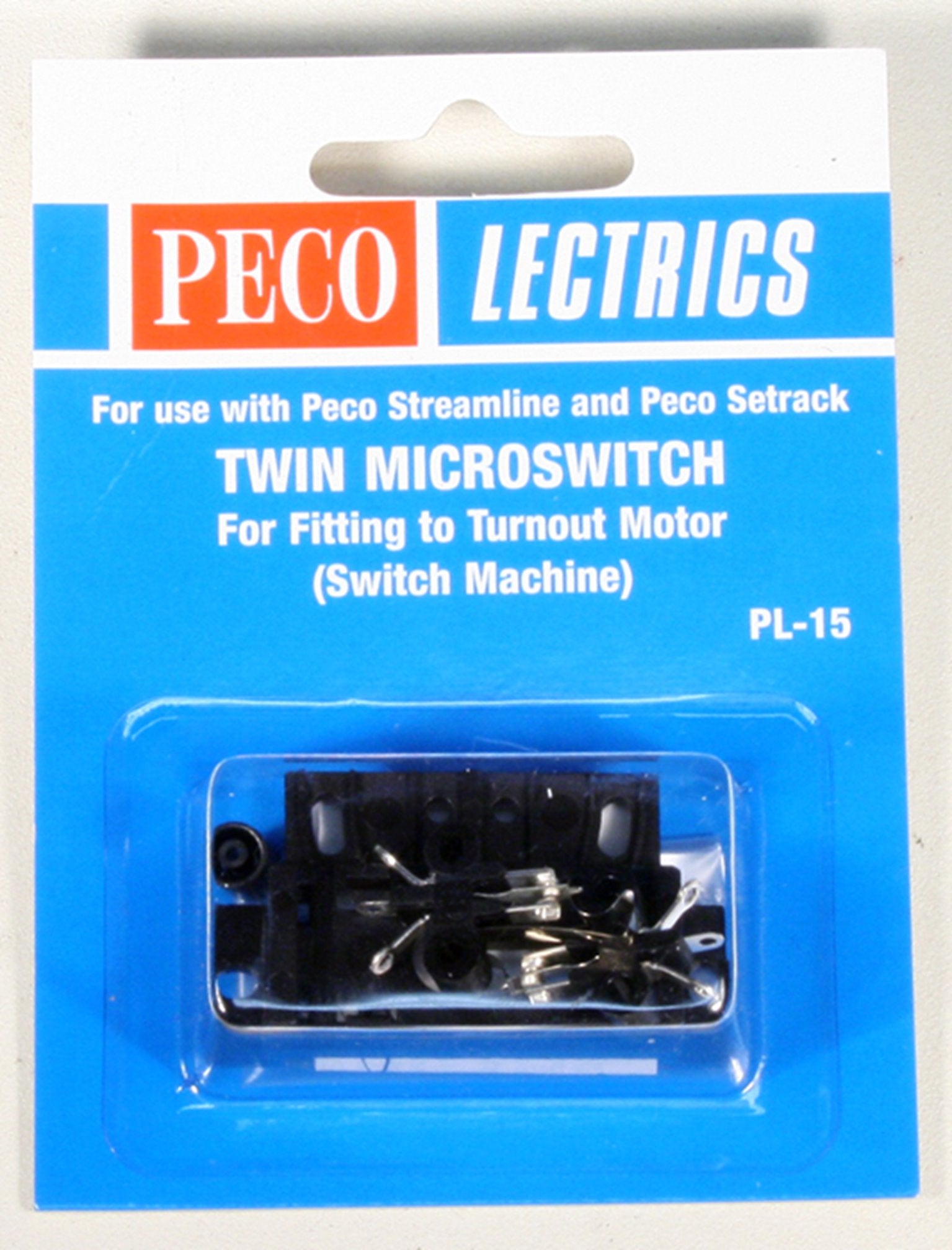 Peco PL15 PL15 Twin Micro Switch Kit – Rails