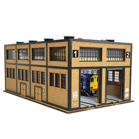 HO/OO Engine House w/Motorized Working Doors