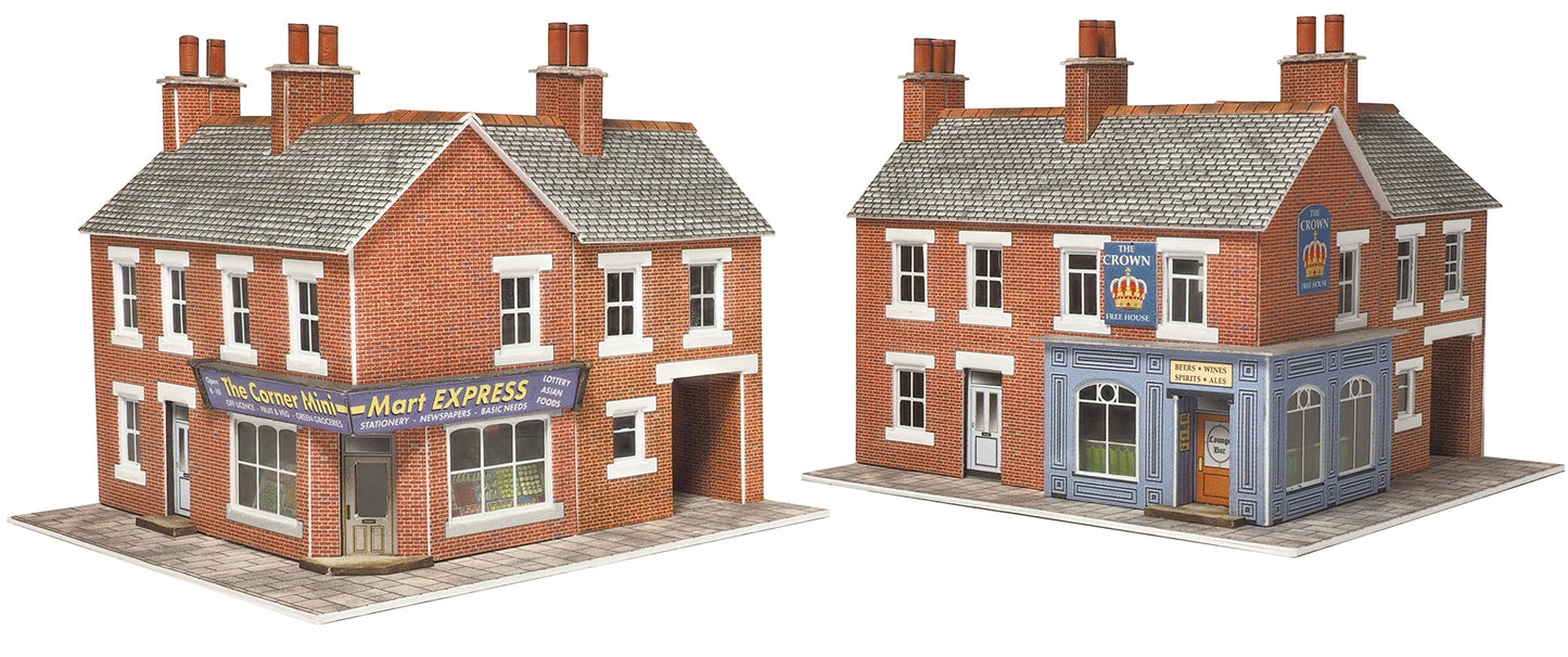 Corner Shop & Pub in Red Brick Kit – 2021 Design