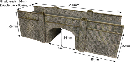 Metcalfe Brick Railway Bridge N Scale Kit