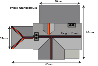 N Scale Grange House Building Kit