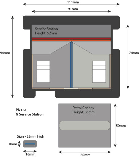 Service Station Building Kit