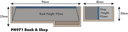 PN971 Low Relief Bank & Shop Kit